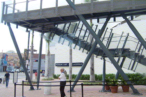 Eco Friendly Stair Fort Lauderdale Museum of Art Stairs Side View